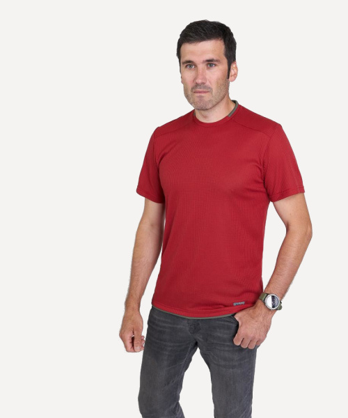 Футболка RedFox Simple T (L; т.красный / т.хаки)